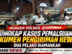 Gercep Polres Jembrana Ungkap Kasus Pemalsuan Dokumen Pengiriman Hewan, Dua Pelaku Diamankan