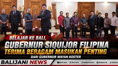 Belajar ke Bali, Gubernur Siquijor Filipina Terima Beragam Masukan Penting dari Gubernur Wayan Koster