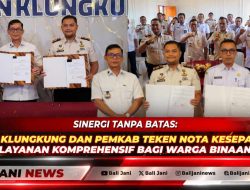 Sinergi Tanpa Batas: Rutan Klungkung dan Pemkab Teken Nota Kesepakatan Layanan Komprehensif bagi Warga Binaan