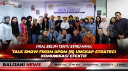 Rektor Universitas Moestopo Dr H Muhammad Saifulloh bersama para narasumber saat membuka acara forum ilmiah The Colors of Communication 2026 di kampus Jakarta