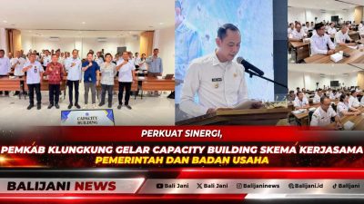 Wakil Bupati Klungkung Tjokorda Gde Surya Putra saat membuka Workshop Capacity Building skema KPBU di Kantor Inspektorat.