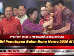 Presiden RI ke-5 Megawati Soekarnoputri Hadiri Penutupan Bulan Bung Karno 2026 di Bali