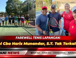 Farewell Tenis Lapangan: Letkol Cba Haris Munandar, S.T. Tak Terkalahkan