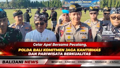 Gelar Apel Bersama Pecalang, Polda Bali Komitmen Jaga Kamtibmas dan Pariwisata Berkualitas