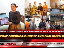 Ny. Putri Koster Terima Kunjungan Istri Wamen Transmigrasi, Perkuat Dukungan untuk PKB dan UMKM Bali