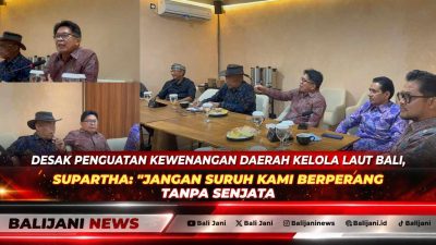 Ketua Pansus TRAP DPRD Bali I Made Supartha memberikan pemaparan dan kritik tajam dalam forum pengembangan model Marine Spatial Planning berbasis Desa Adat Intaran di Denpasar
