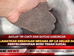 Satlap Tri Cakti dan Satgas Gabungan Selamatkan Kekayaan Negara Rp 1,8 Miliar dari Penyelundupan Bijih Timah Ilegal