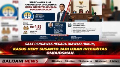 Saat Pengawas Negara Diawasi Hukum, Kasus Hery Susanto Jadi Ujian Integritas Ombudsman
