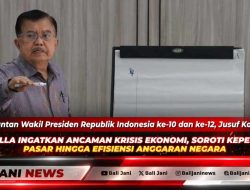 Jusuf Kalla Ingatkan Ancaman Krisis Ekonomi, Soroti Kepercayaan Pasar hingga Efisiensi Anggaran Negara