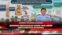 Marsda TNI Dr. Budhi Achmadi, M.Sc. saat memaparkan konsep Defence Economy 5.0 untuk kemandirian industri nasional.