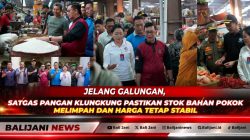 Bupati Klungkung I Made Satria bersama jajaran Satgas Pangan berdialog dengan pedagang beras di Pasar Umum Galiran.