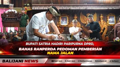 Bupati Satria Hadiri Paripurna DPRD, Bahas Ranperda Pedoman Pemberian Nama Jalan