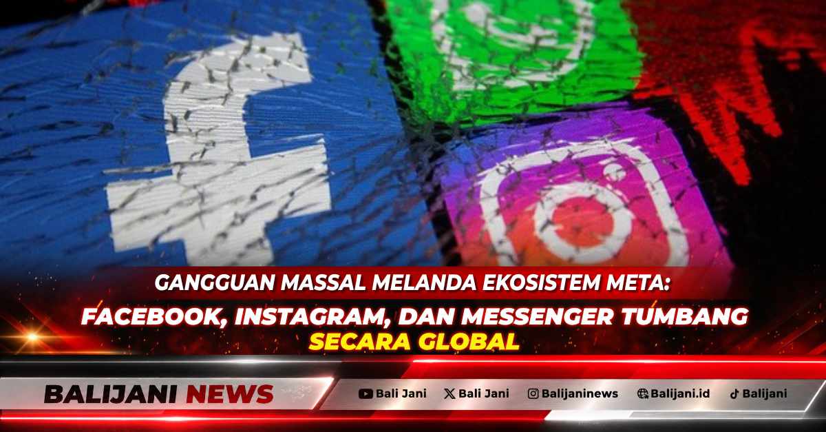 Ilustrasi layar ponsel pintar yang menampilkan notifikasi galat atau error login pada aplikasi Instagram dan Facebook.