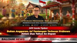 Sekretaris Jenderal DPP Garda Tipikor Indonesia Deri Hartono saat memberikan keterangan kepada pers mengenai analisis tata kelola dan sinkronisasi rantai pasok ekonomi desa