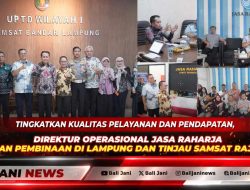 Tingkatkan Kualitas Pelayanan dan Pendapatan, Direktur Operasional Jasa Raharja Berikan Pembinaan di Lampung dan Tinjau Samsat Rajabasa