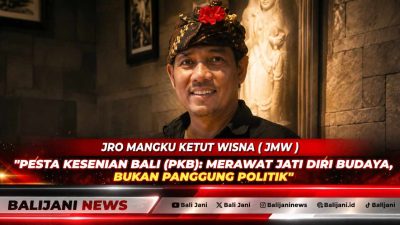 Ragam hias ogoh-ogoh dan barisan penari peed aya yang memancarkan taksu seni dalam pembukaan Pesta Kesenian Bali.