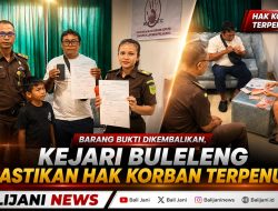 Barang Bukti Dikembalikan, Kejari Buleleng Pastikan Hak Korban Terpenuhi