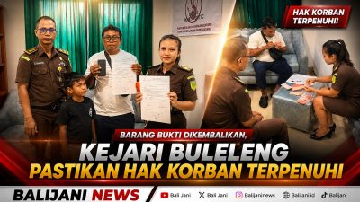 Barang Bukti Dikembalikan, Kejari Buleleng Pastikan Hak Korban Terpenuhi