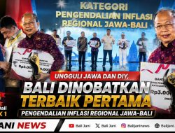 Ungguli Jawa dan DIY, Bali Dinobatkan Terbaik Pertama Pengendalian Inflasi Regional Jawa-Bali