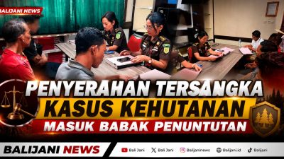 Penyerahan Tersangka Kasus Kehutanan Masuk Babak Penuntutan
