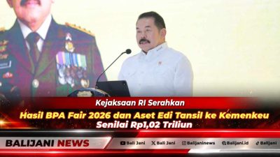 Jaksa Agung ST Burhanuddin secara simbolis menyerahkan hasil pemulihan aset senilai Rp1,02 triliun kepada Menkeu Purbaya Yudhi Sadewa.