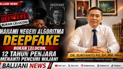Memahami Negeri Algoritma, DEEPFAKE Bukan Lelucon, 12 Tahun Penjara Menanti Pencuri Wajah