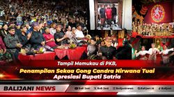 Tampil Memukau di PKB, Penampilan Sekaa Gong Candra Nirwana Tuai Apresiasi Bupati Satria