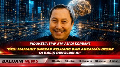 Laksamana Madya TNI Purn Dr Desi Albert Mamahit MSc CMe saat memberikan pandangan strategis mengenai tantangan keamanan siber di era kecerdasan buatan