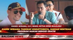 Wakil Ketua DPRD Kabupaten Buleleng Kadek Widana SH saat memberikan pernyataan dukungan terhadap keberlanjutan program Makan Bergizi Gratis untuk UMKM lokal