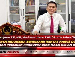 SAATNYA INDONESIA BERDIKARI; RAKYAT HARUS DUKUNG KEBIJAKAN PRESIDEN PRABOWO DEMI MASA DEPAN BANGSA