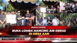 Bupati Satria Buka Lomba Mancing Air Deras di Desa Aan