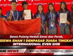 Bawa Pulang Medali Emas dan Perak, Siswa SMAN 1 Denpasar Juara Tingkat Internasional Even SHIE