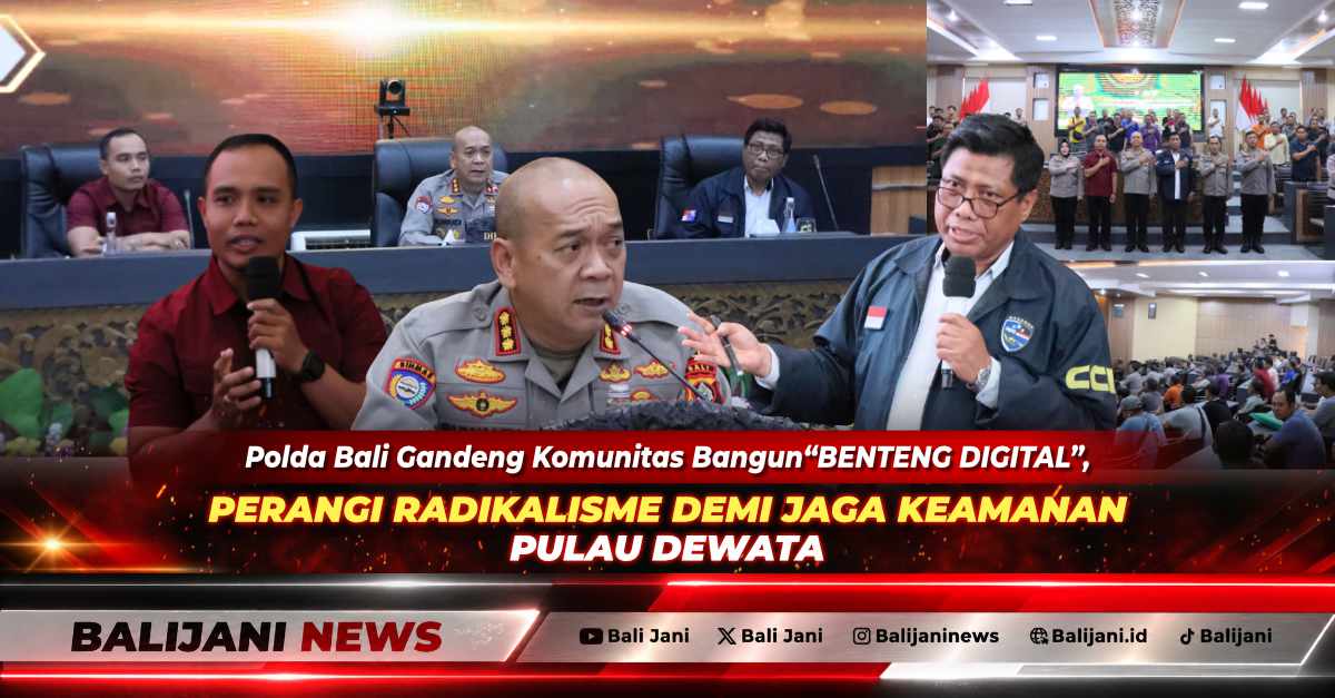 Dir Binmas Polda Bali Kombes Pol Suwandi Prihantoro membuka sosialisasi siber dan radikalisme bersama komunitas di Gedung Rupatama Polda Bali