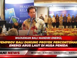 Wujudkan Bali Mandiri Energi, Pemprov Bali Dukung Proyek Percontohan Energi Arus Laut di Nusa Penida