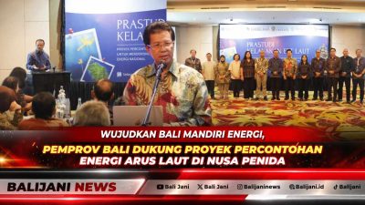 Wujudkan Bali Mandiri Energi, Pemprov Bali Dukung Proyek Percontohan Energi Arus Laut di Nusa Penida