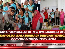 Langkah Kepedulian di Hari Bhayangkara ke-80, Kapolda Bali Berbagi dengan Warga dan Anak-anak YPAC Bali