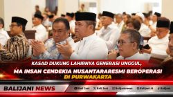 Kasad Jenderal TNI Maruli Simanjuntak bersama sejumlah menteri saat meresmikan MA Insan Cendekia Nusantara di Purwakarta.