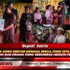 Bupati Satria Hadiri Uji Coba Gong Kebyar Dewasa Sekaa Gong Gita Remaja Banjar Gelagah dan Drama Gong Sebunibus Menuju PKB XLVIII