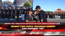 Pimpin Apel Penguatan Komitmen Petugas Sensus Ekonomi 2026, Wabup Tjok Surya Tekankan Sinergi dan Akronim “TIR”