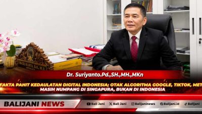 DR Suriyanto selaku Praktisi Hukum, Dosen, dan Ketua Umum PWRI yang memaparkan analisis tajam mengenai kedaulatan siber dan server digital Indonesia