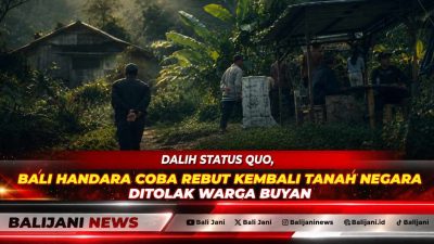 Suasana pertemuan mediasi pertanahan eks HGB Bali Handara antara warga Pancasari dan kuasa hukum perusahaan di Kantor Desa.