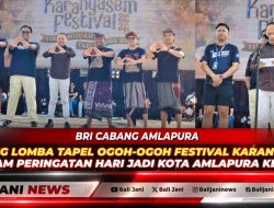 BRI Cabang Amlapura Dukung Lomba Tapel Ogoh-Ogoh Festival Karangasem dalam Peringatan Hari Jadi Kota Amlapura ke-386