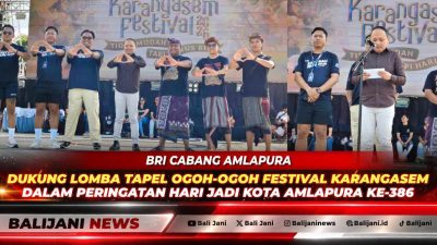 BRI Cabang Amlapura Dukung Lomba Tapel Ogoh-Ogoh Festival Karangasem dalam Peringatan Hari Jadi Kota Amlapura ke-386