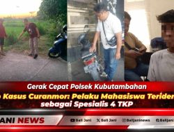 Gerak Cepat Polsek Kubutambahan Ungkap Kasus Curanmor: Pelaku Mahasiswa Teridentifikasi sebagai Spesialis 4 TKP