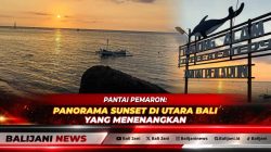 Suasana perahu tradisional nelayan saat mengantar wisatawan menikmati tur lumba-lumba di perairan Pantai Pemaron Lovina pada pagi hari