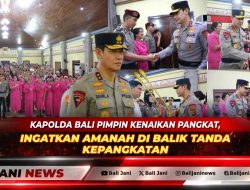 Kapolda Bali Pimpin Kenaikan Pangkat, Ingatkan Amanah di Balik Tanda Kepangkatan
