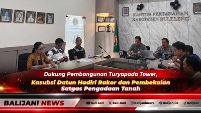 Kasubsi Datun Kejari Buleleng Putu Wulan Sagita Pradnyani saat menghadiri pembekalan Satgas pengadaan tanah Turyapada Tower di Kantor Pertanahan