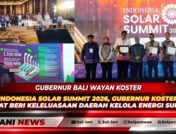 Buka Indonesia Solar Summit 2026, Gubernur Koster Minta Pusat Beri Keleluasaan Daerah Kelola Energi Surya
