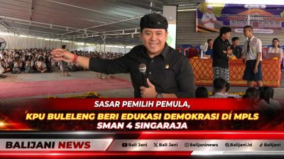 Sasar Pemilih Pemula, KPU Buleleng Beri Edukasi Demokrasi di MPLS SMAN 4 Singaraja
