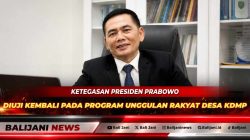 Spanduk informasi proyek pembangunan fisik gedung Koperasi Desa Merah Putih yang dipasang di kawasan balai desa sebagai bentuk transparansi